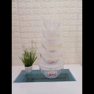 Set de bowls x5 con tapa