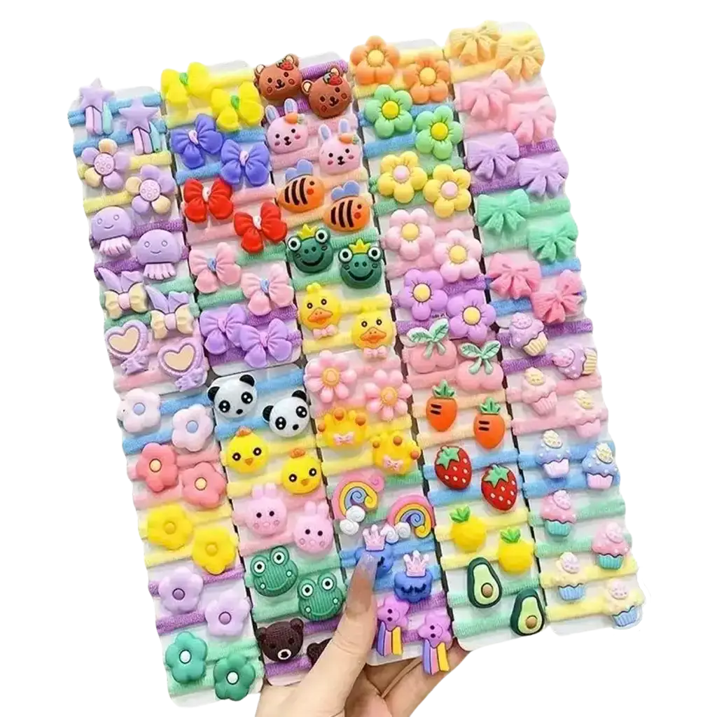 Moños surtidos con muñecos