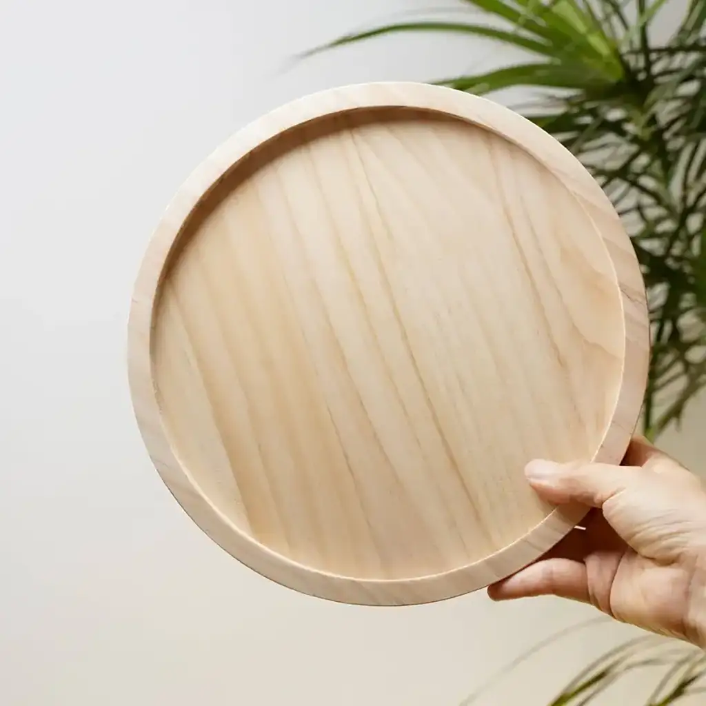 Bandeja de madera plegable