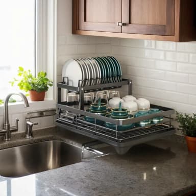 Escurridor de vajilla expansible